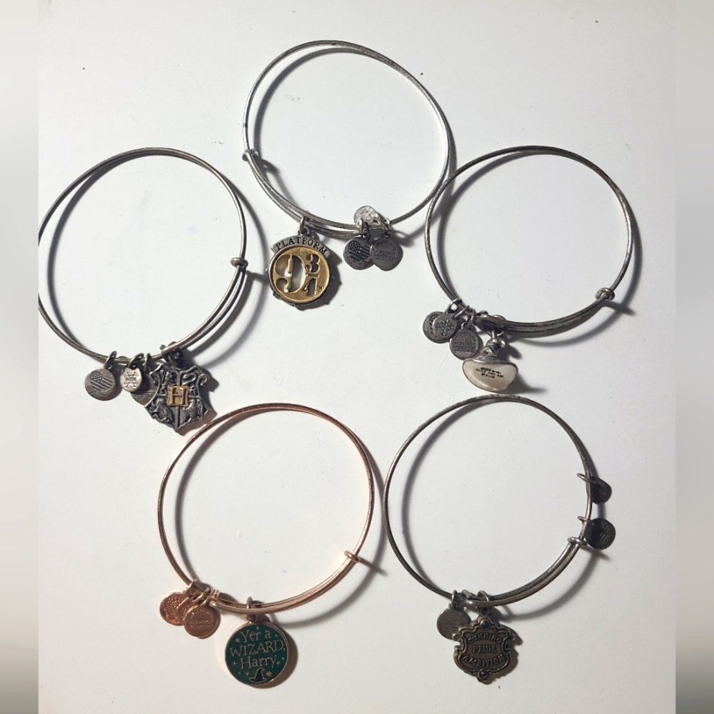 Harry Potter Alex And Ani Bangles (Lot Of 5)